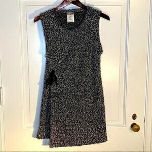 Zoe Black & Gray Wrap Dress Size XS